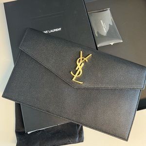 YSL Black Clutch NWOT